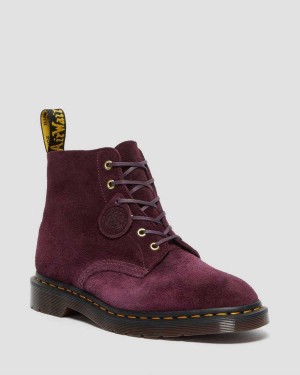 Black DR Martens 101 Suede Ankle Boots | 5760JSRZU