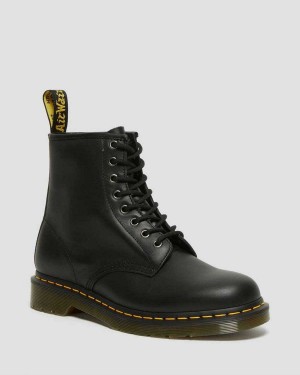 Black DR Martens 1460 Nappa Leather Lace Up Boots | 7420MOYSN