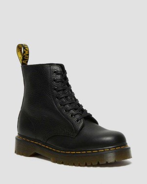 Black DR Martens 1460 Pascal Bex Leather Lace Up Boots | 4903SKERW