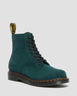 Black DR Martens 1460 Pascal Suede Lace Up Boots | 2907FQOHV