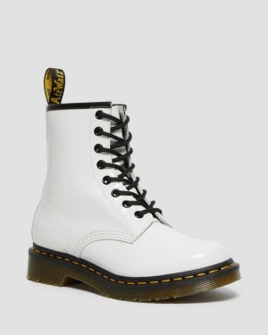 Black DR Martens 1460 Patent Leather Lace Up Boots | 2579LWAQE