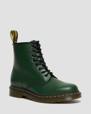 Black DR Martens 1460 Smooth Leather Lace Up Boots | 2075NSJOW