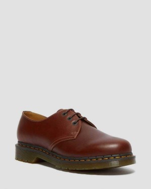 Black DR Martens 1461 Abruzzo Leather Oxford Shoes | 4739MBVTG