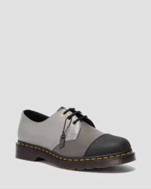 Black DR Martens 1461 London Smooth Leather Oxford Shoes | 3406LCNYT