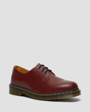 Black DR Martens 1461 Smooth Leather Oxford Shoes | 1279PSGBT