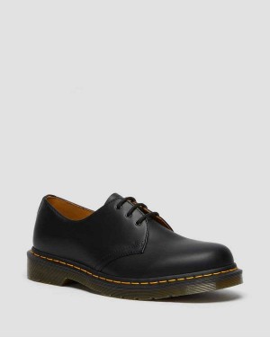 Black DR Martens 1461 Smooth Leather Oxford Shoes | 6794VHYUC