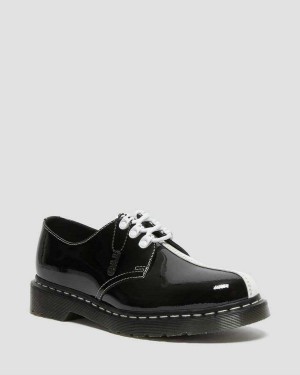 Black DR Martens 1461 Tokyo Patent Leather Oxford Shoes | 1672EUFPI