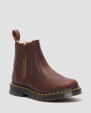 Black DR Martens 2976 DM's Wintergrip Zip Chelsea Boots | 7103CGXOP