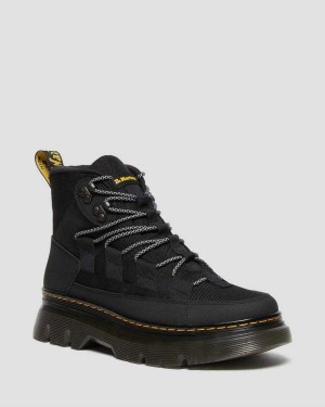 Black DR Martens Boury Leather Casual Boots | 7896TRNBV