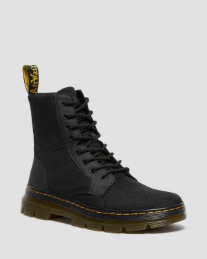 Black DR Martens Combs Poly Casual Boots | 2768DOWAI