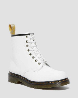 Black DR Martens Vegan 1460 Kemble Lace Up Boots | 0312JPGFD