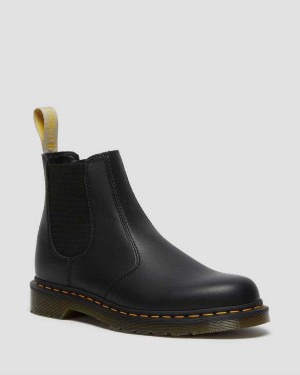 Black DR Martens Vegan 2976 Felix Chelsea Boots | 2463UMRGP