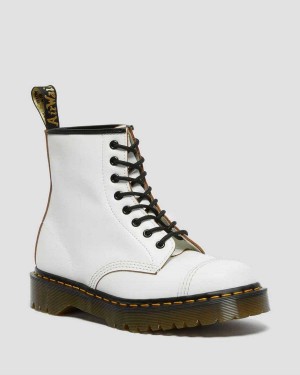 Brown DR Martens 1460 Bex Made in England Toe Cap Lace Up Boots | 7829NGJOY