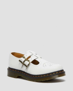 Brown DR Martens 8065 Smooth Leather Mary Jane Shoes | 2451APUMR