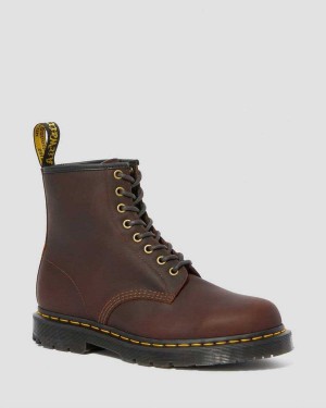 Cocoa Snowplow DR Martens 1460 DM's Wintergrip Lace Up Boots | 7032TBVCM