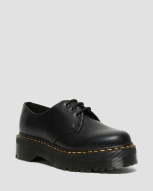 Cocoa Snowplow DR Martens 1461 Smooth Leather Platform Shoes | 0816QCRBM