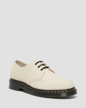 Green DR Martens 1461 Canvas Oxford Shoes | 2360TFKIY