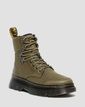 Green DR Martens Tarik Toe Guard Utility Boots | 0653DCJVE