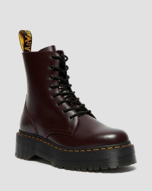 Pink DR Martens Jadon Smooth Leather Platform Boots | 1807YCROK