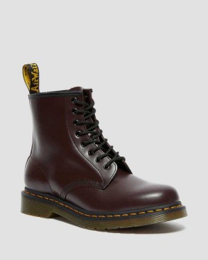 White DR Martens 1460 Smooth Leather Lace Up Boots | 7629REITX