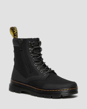 White DR Martens Combs Zip Casual Boots | 1678RKYBZ