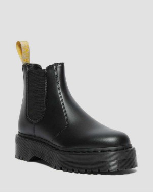 Yellow DR Martens Vegan 2976 Felix Platform Chelsea Boots | 5047WLUXF