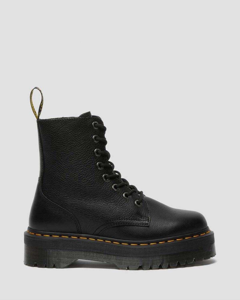 Beige DR Martens Jadon III Pisa Leather Platform Boots | 5623RWZCF