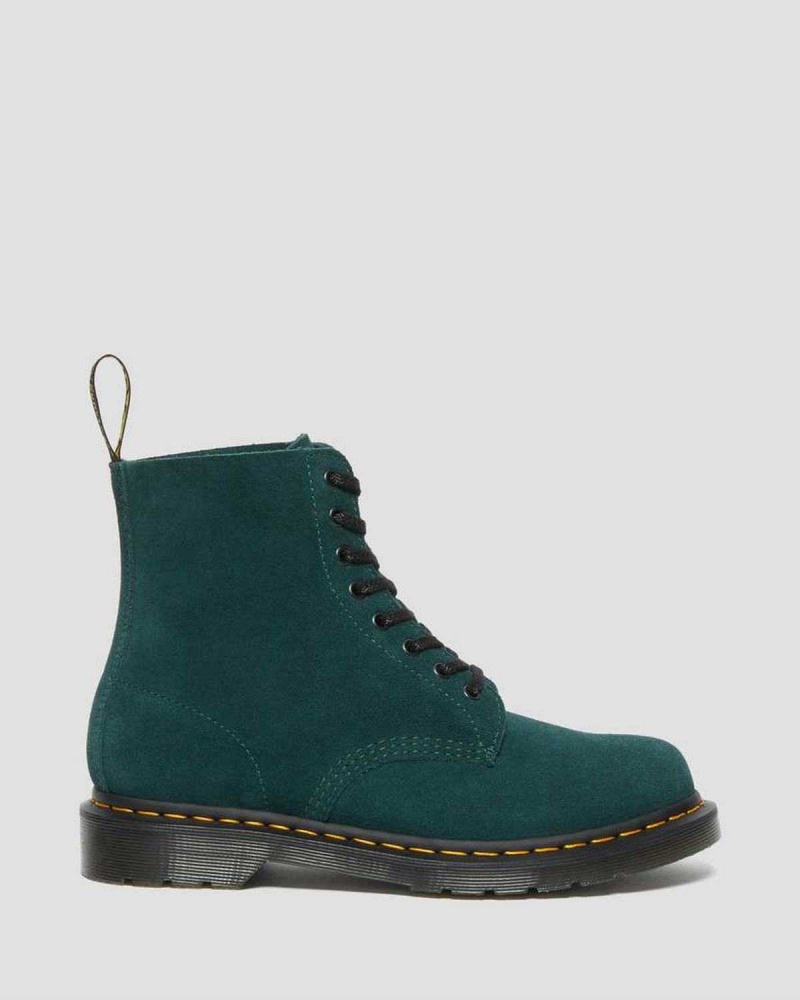 Black Brown DR Martens 1460 Pascal Suede Lace Up Boots | 2704OHQXK