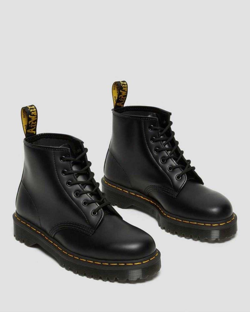 Black DR Martens 101 Bex Smooth Leather Ankle Boots | 4518QPHNC