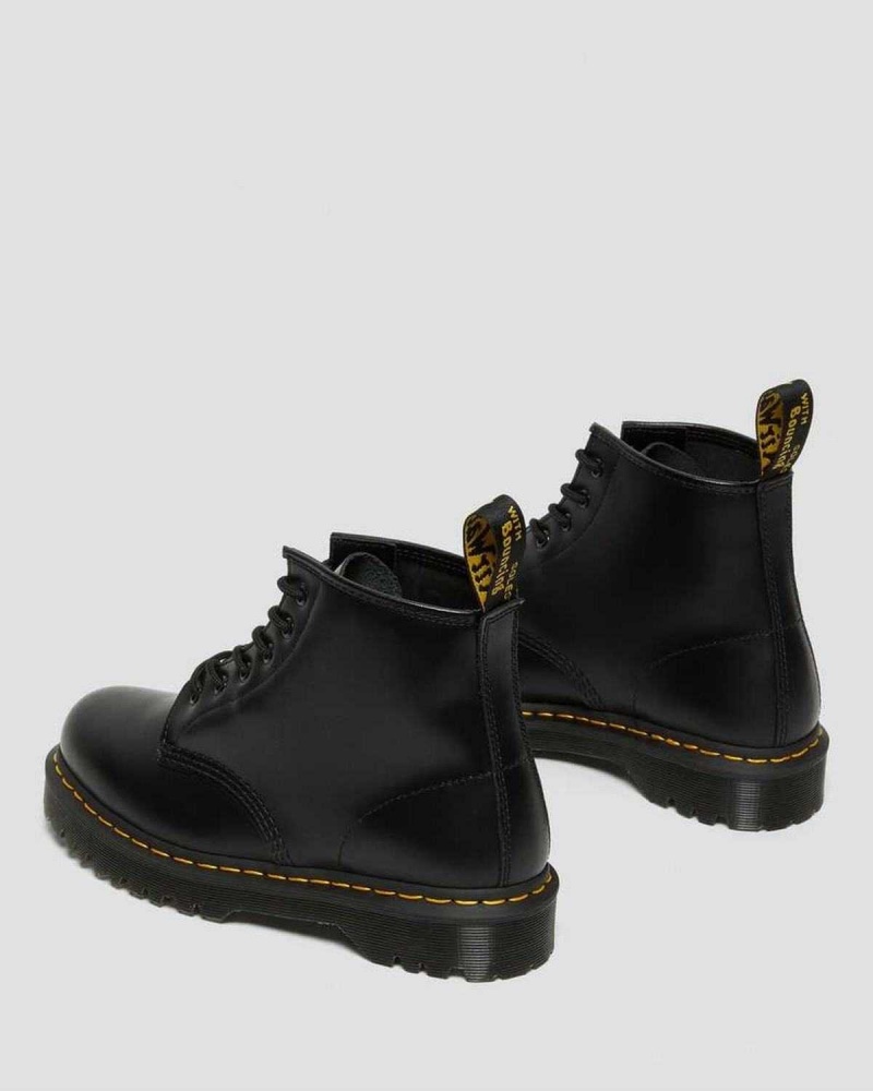 Black DR Martens 101 Bex Smooth Leather Ankle Boots | 4518QPHNC