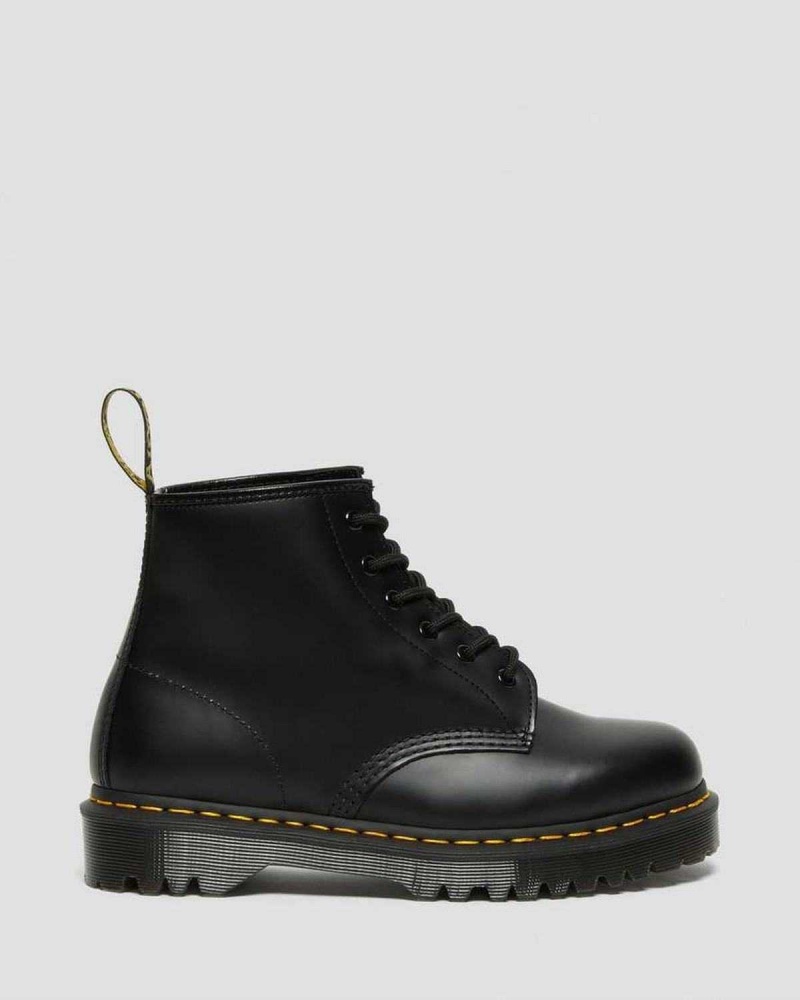 Black DR Martens 101 Bex Smooth Leather Ankle Boots | 4518QPHNC