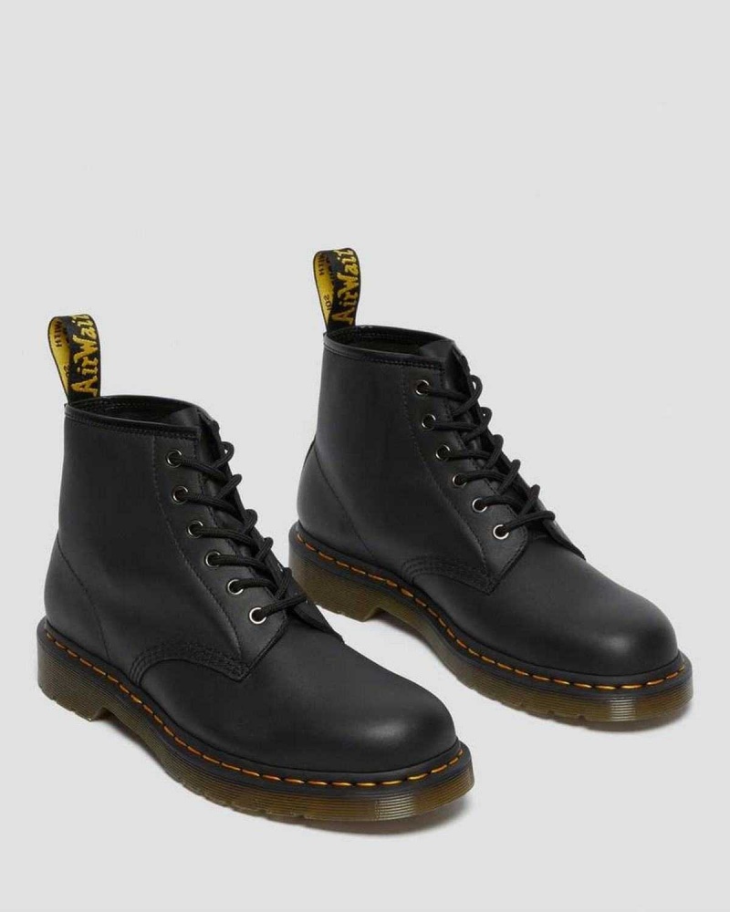 Black DR Martens 101 Leather Ankle Boots | 6932OJEFC