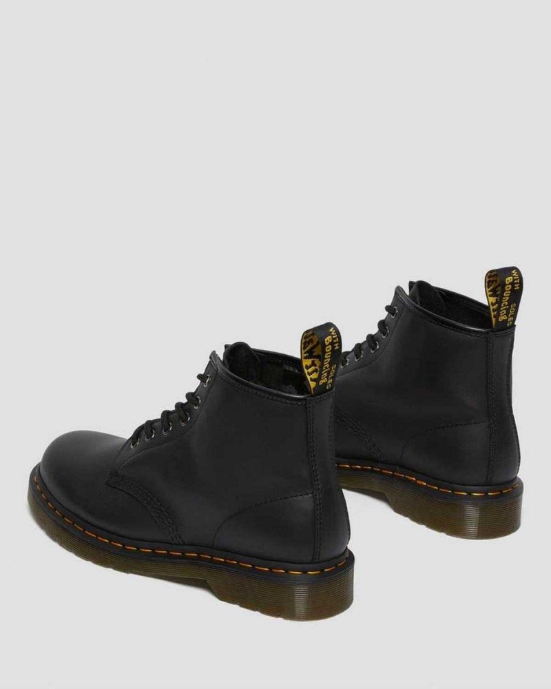 Black DR Martens 101 Leather Ankle Boots | 6932OJEFC