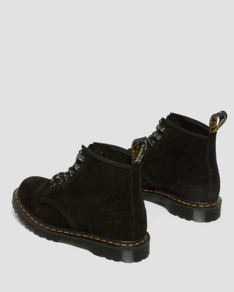 Black DR Martens 101 Made in England Ben Suede Ankle Boots | 1497FOUSQ