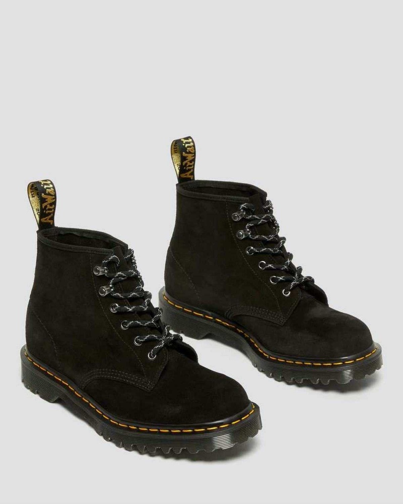 Black DR Martens 101 Made in England Ben Suede Ankle Boots | 7614VJRXN