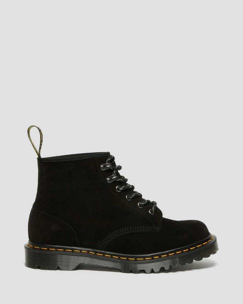 Black DR Martens 101 Made in England Ben Suede Ankle Boots | 7614VJRXN