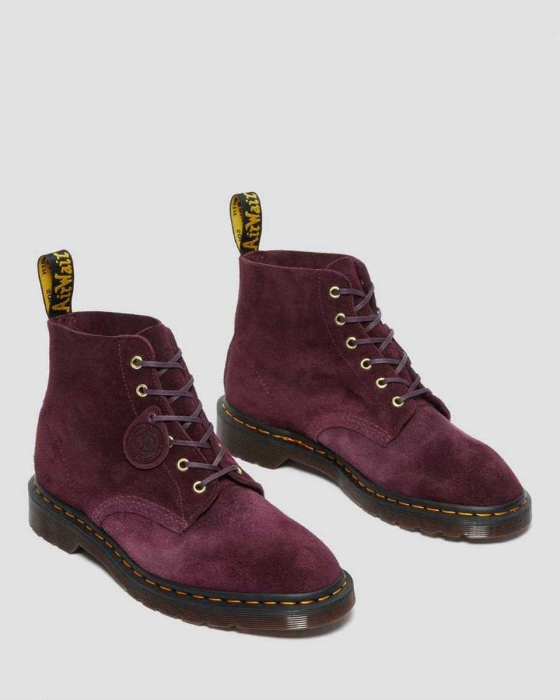 Black DR Martens 101 Suede Ankle Boots | 5760JSRZU