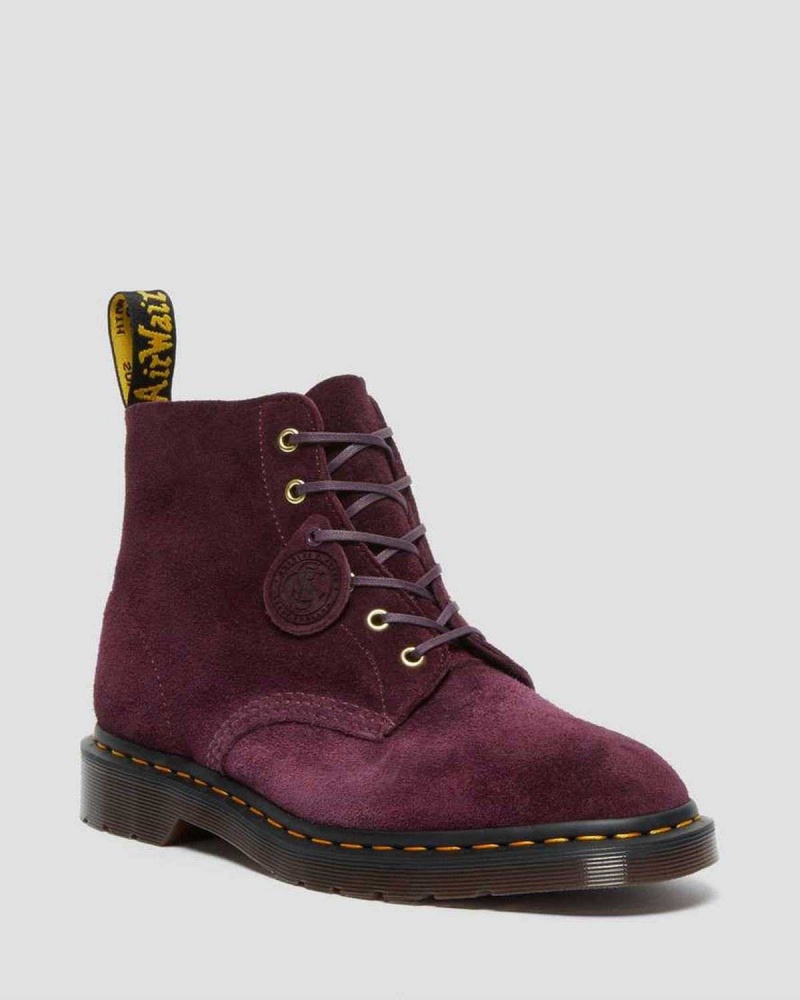 Black DR Martens 101 Suede Ankle Boots | 5083FHVBR