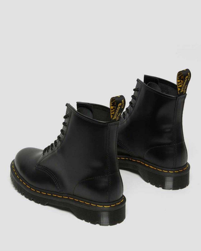 Black DR Martens 1460 Bex Smooth Leather Platform Boots | 6074BOFKQ