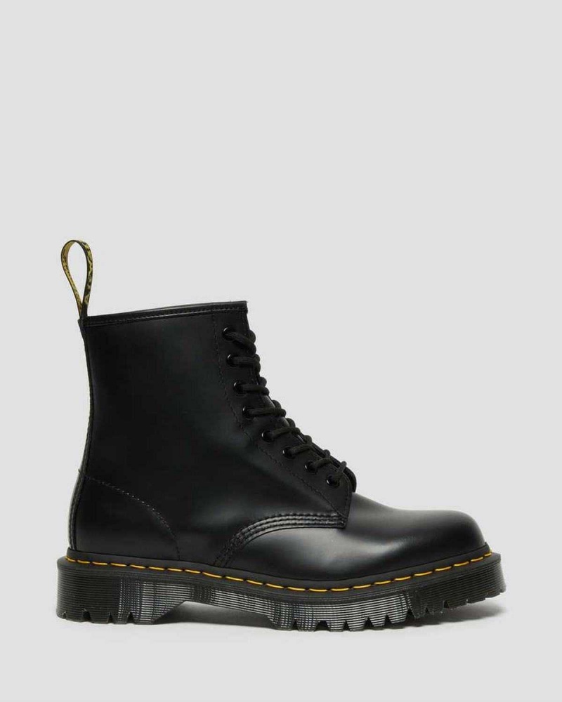 Black DR Martens 1460 Bex Smooth Leather Platform Boots | 6074BOFKQ