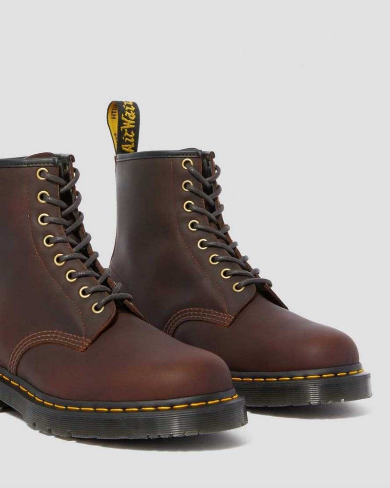 Black DR Martens 1460 DM's Wintergrip Lace Up Boots | 8057PMRGJ