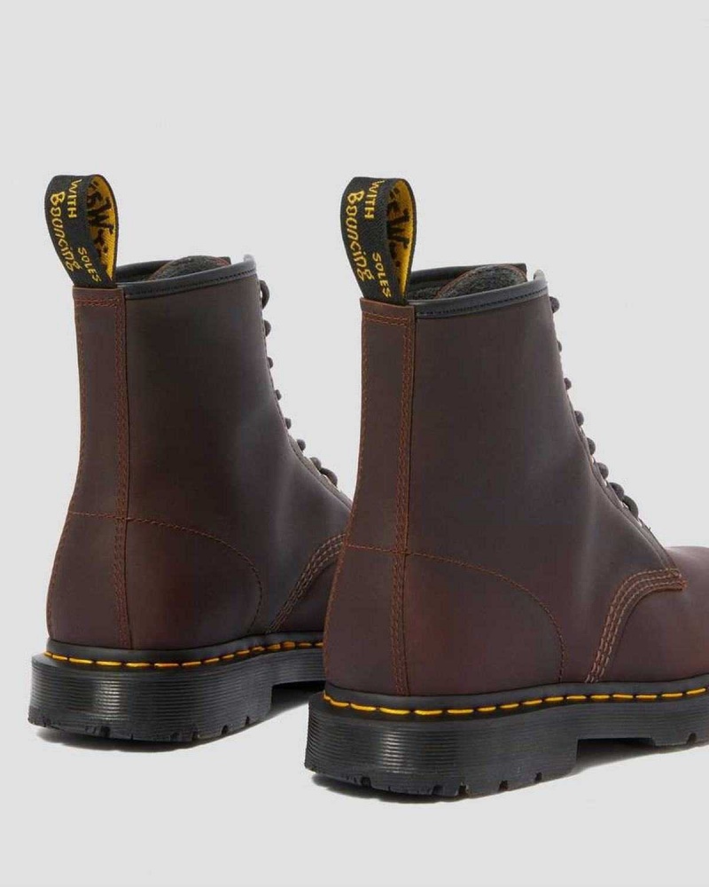 Black DR Martens 1460 DM's Wintergrip Lace Up Boots | 8057PMRGJ