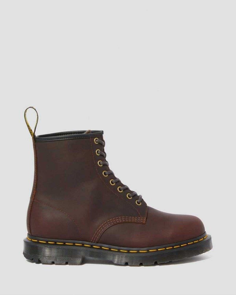 Black DR Martens 1460 DM's Wintergrip Lace Up Boots | 8057PMRGJ