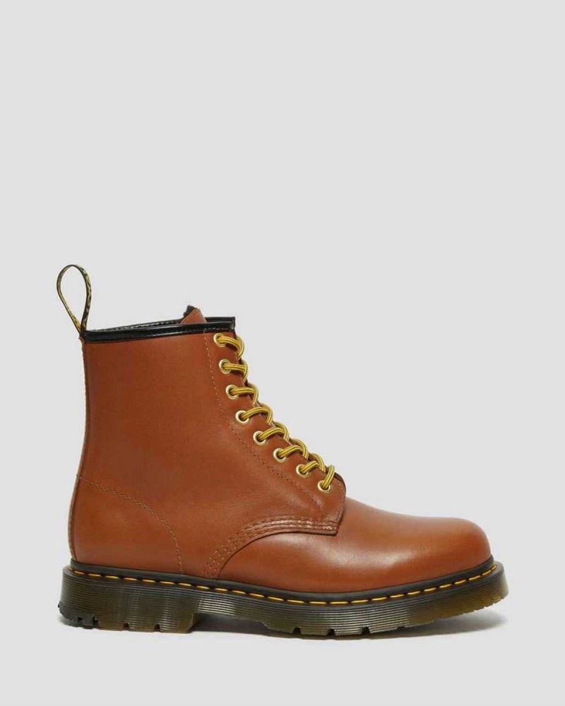 Black DR Martens 1460 DM's Wintergrip Leather Lace Up Boots | 9780RXNDF