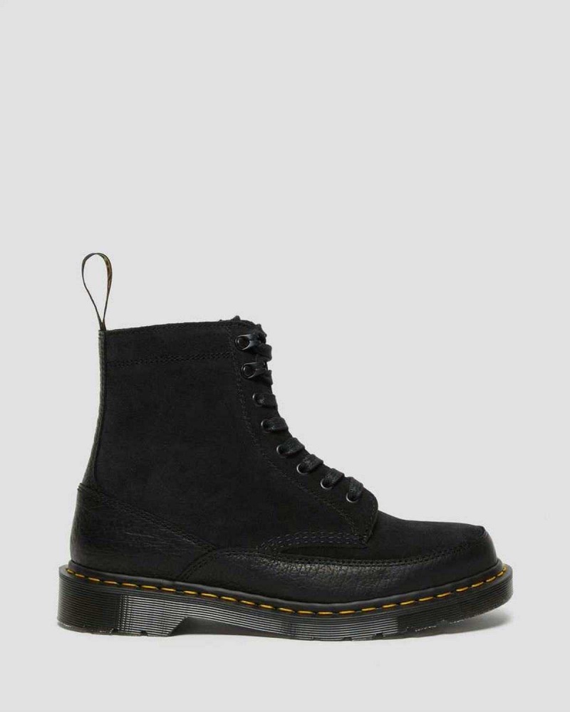 Black DR Martens 1460 Guard Made in England Leather Lace Up Boots | 3751GUSAO