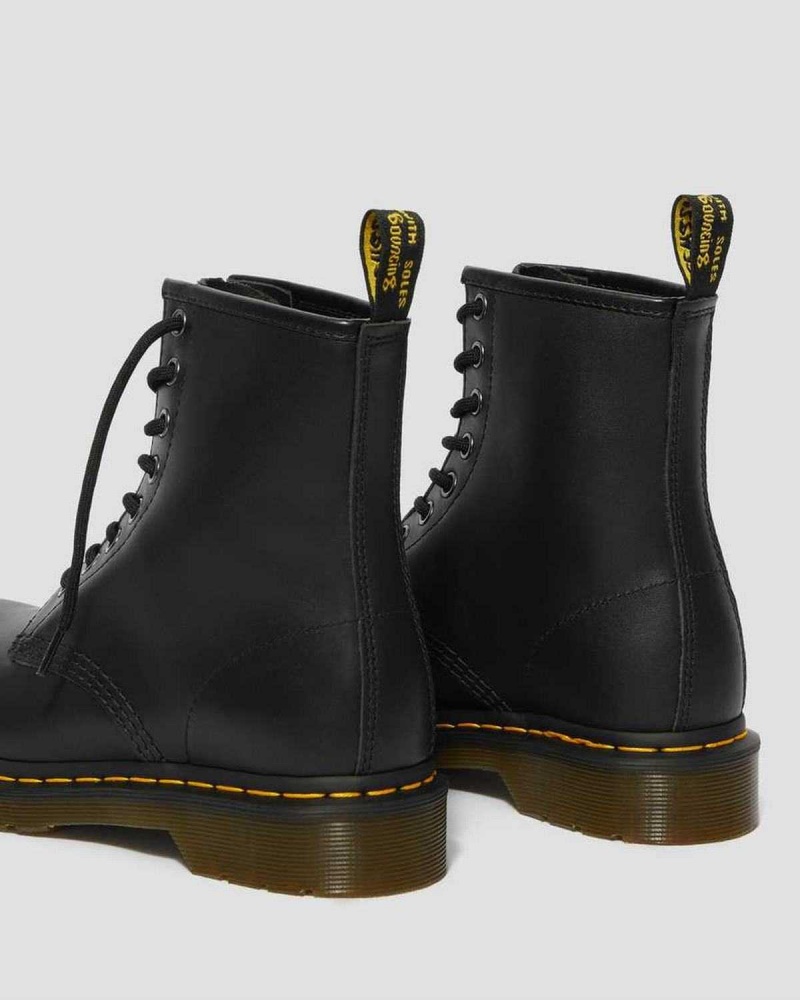 Black DR Martens 1460 Nappa Leather Lace Up Boots | 8409OHEAZ