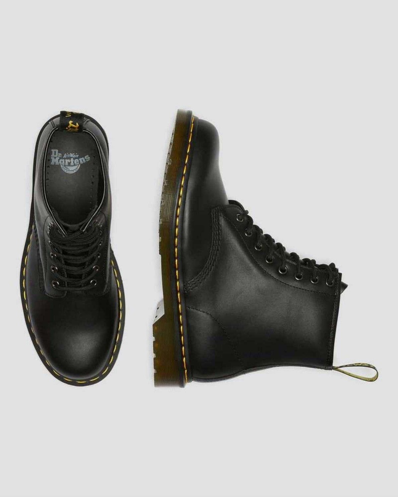 Black DR Martens 1460 Nappa Leather Lace Up Boots | 7420MOYSN