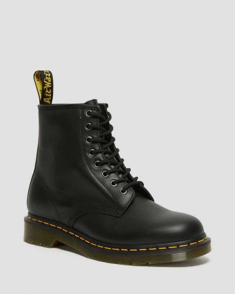 Black DR Martens 1460 Nappa Leather Lace Up Boots | 7420MOYSN