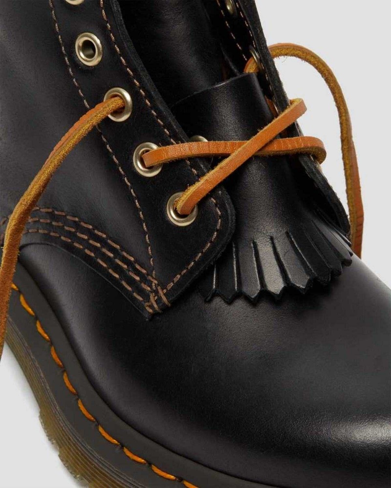 Black DR Martens 1460 Pascal Abruzzo Leather Boots | 3517THBYV