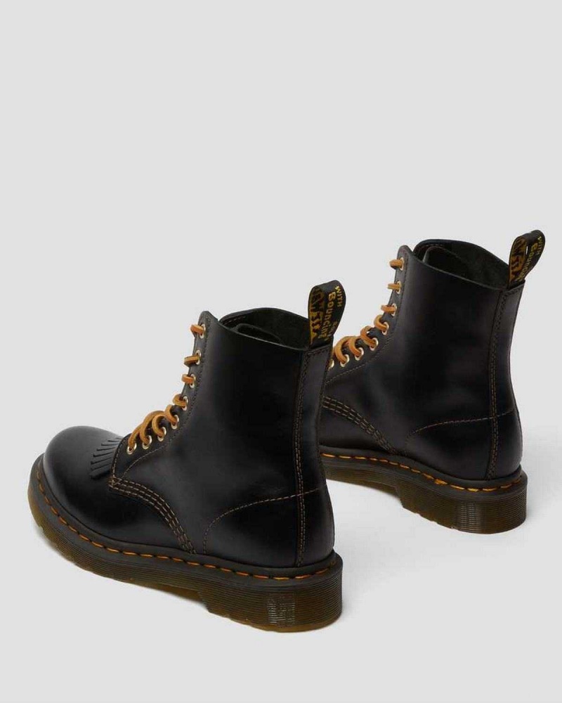 Black DR Martens 1460 Pascal Abruzzo Leather Boots | 3517THBYV